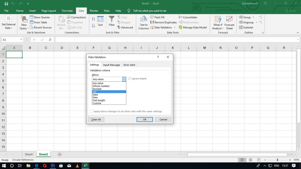 Create a Multiple Searchable Drop Down List (Even Another sheets) in