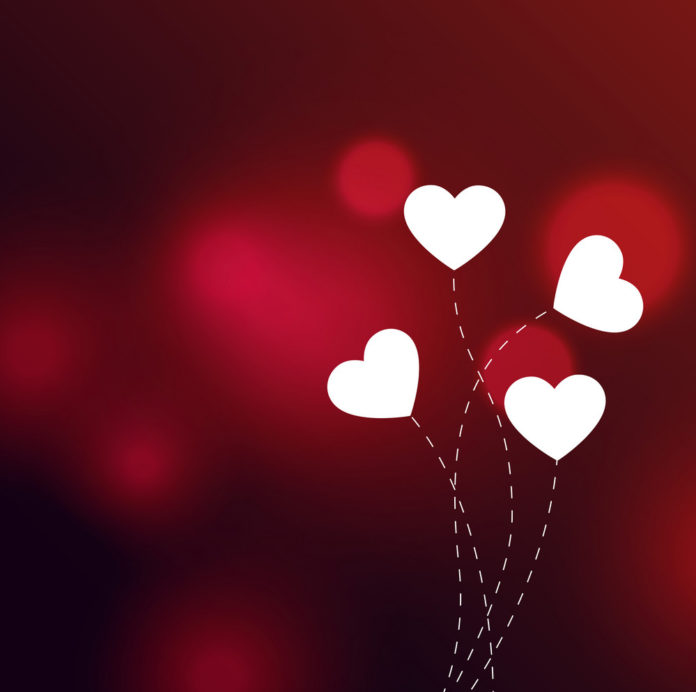 elegant-hearts-on-red-bokeh-background-vector-19372215